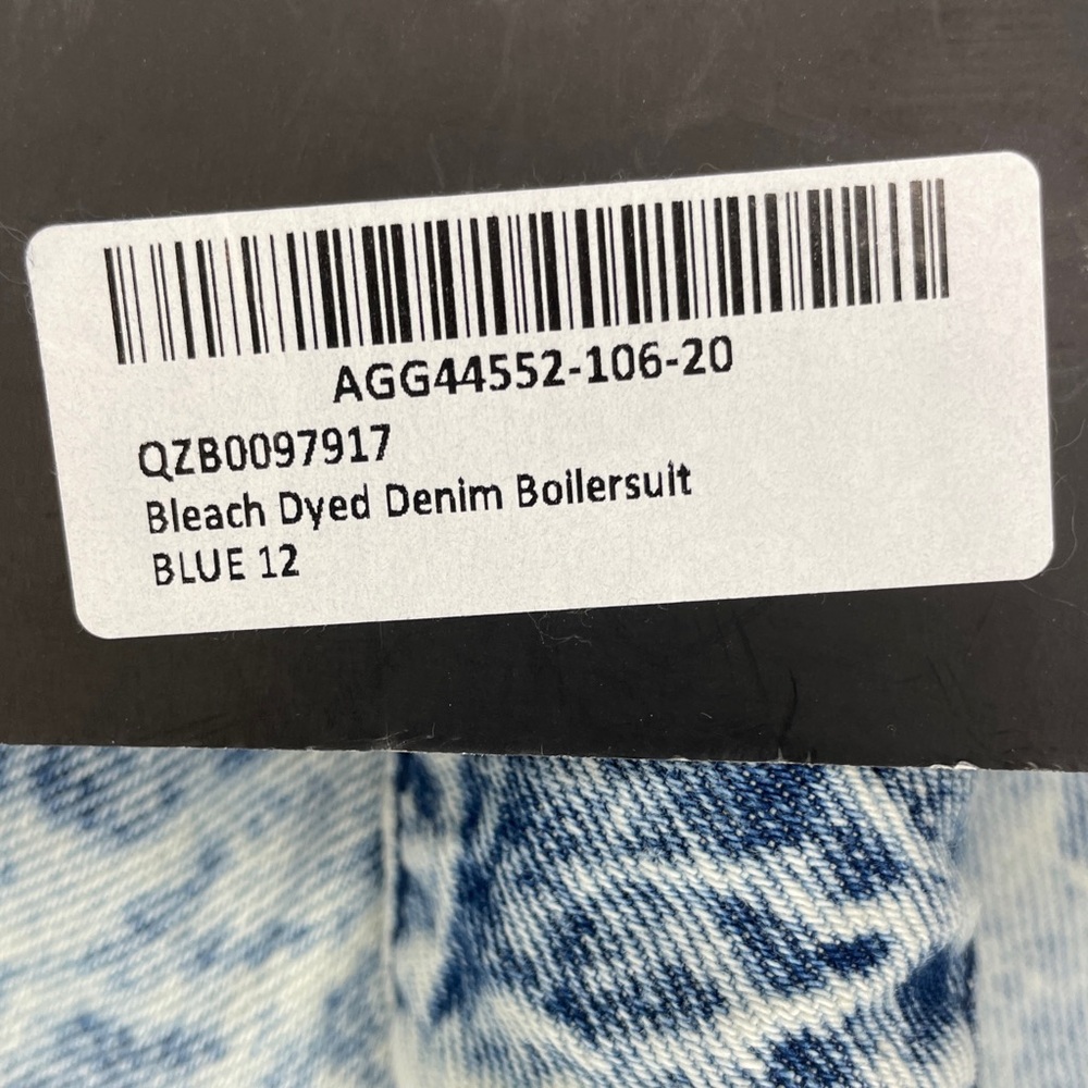 Nasty Gal Bleach Dyed Denim Boiler Suit - Blue - Picture 13 of 16